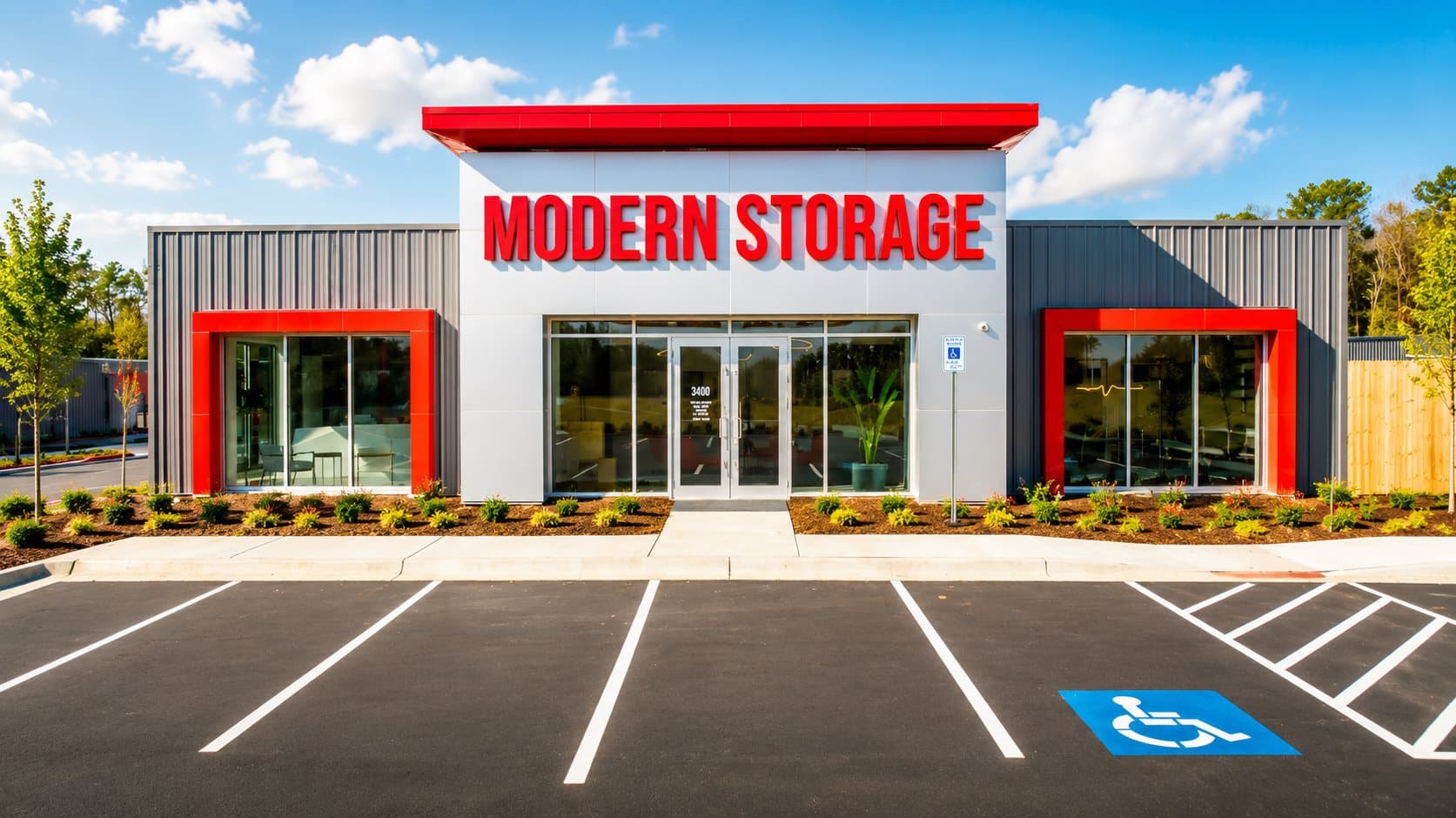 Modern Storage® Shackleford self-storage facility exterior in Little Rock Arkansas