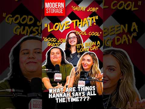 Storage Feud Modern Storage® Unpacked Podcast | Does Hannah REALLY Say This All the Time? 😂