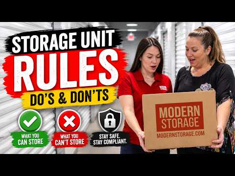 Storage Unit Rules at Modern Storage