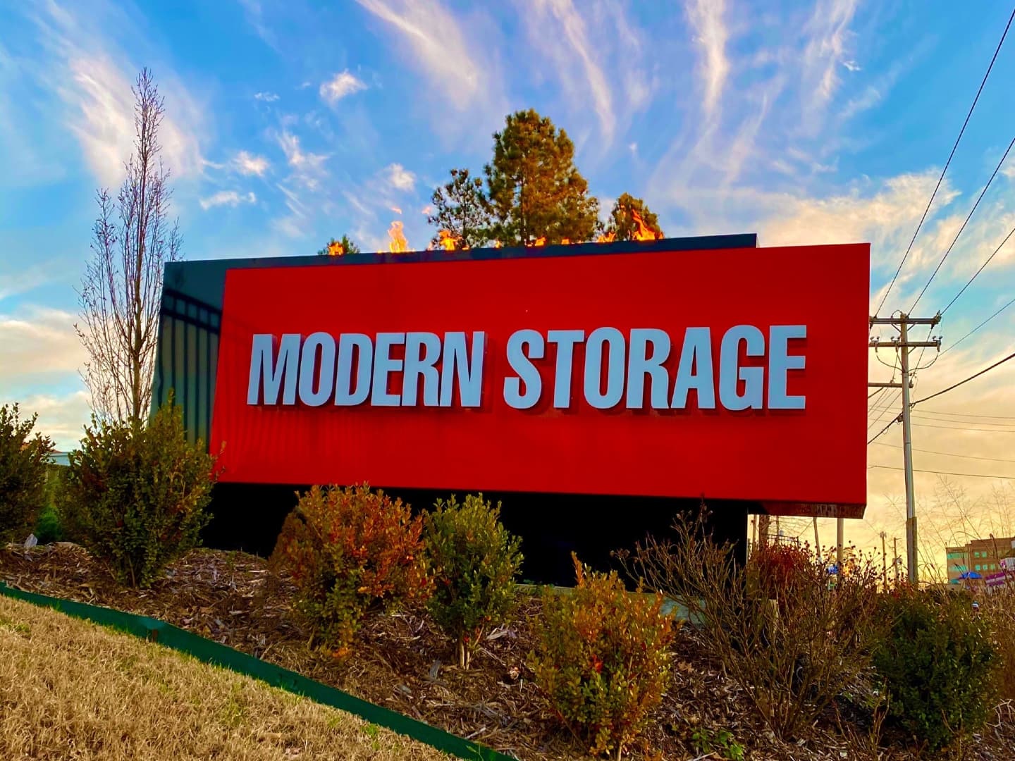 Neatly organized self-storage unit at Modern Storage for a fresh start in the new year.