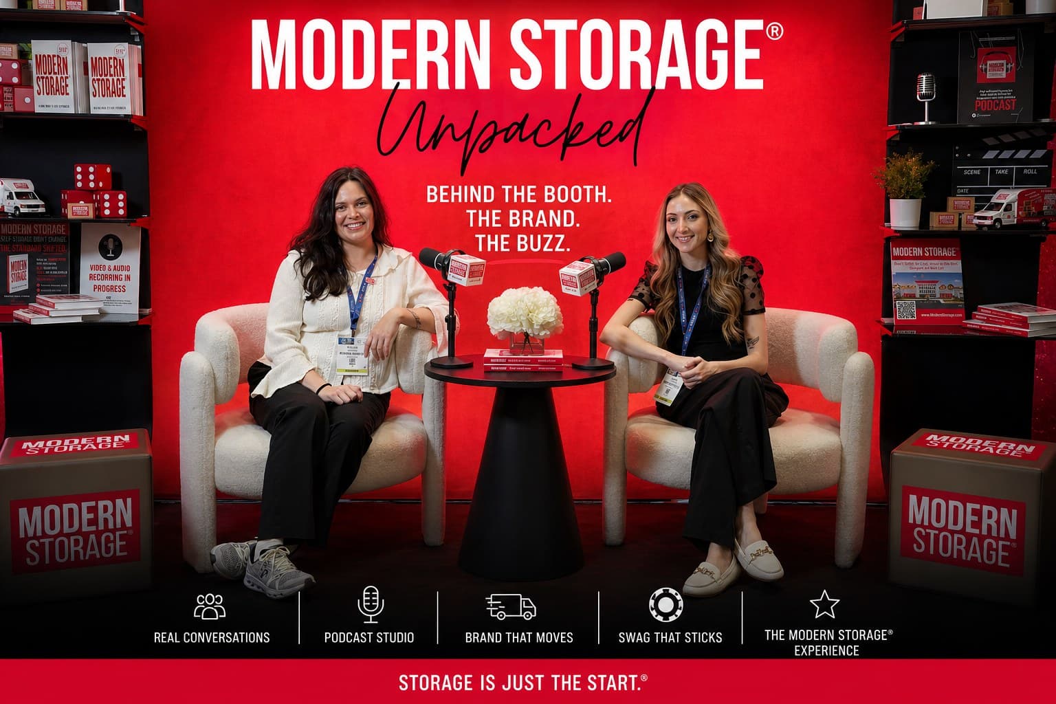 Modern Storage team at the Inside Self Storage World Expo booth in Las Vegas