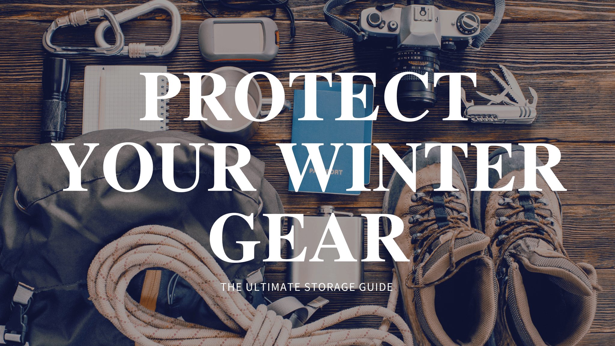 Image illustrating tips for properly storing winter gear and equipment