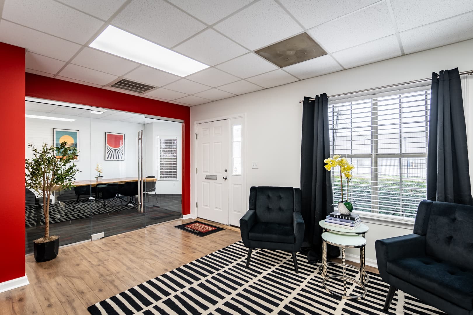 Clean, well-lit interior of a Modern Storage self storage facility hallway
