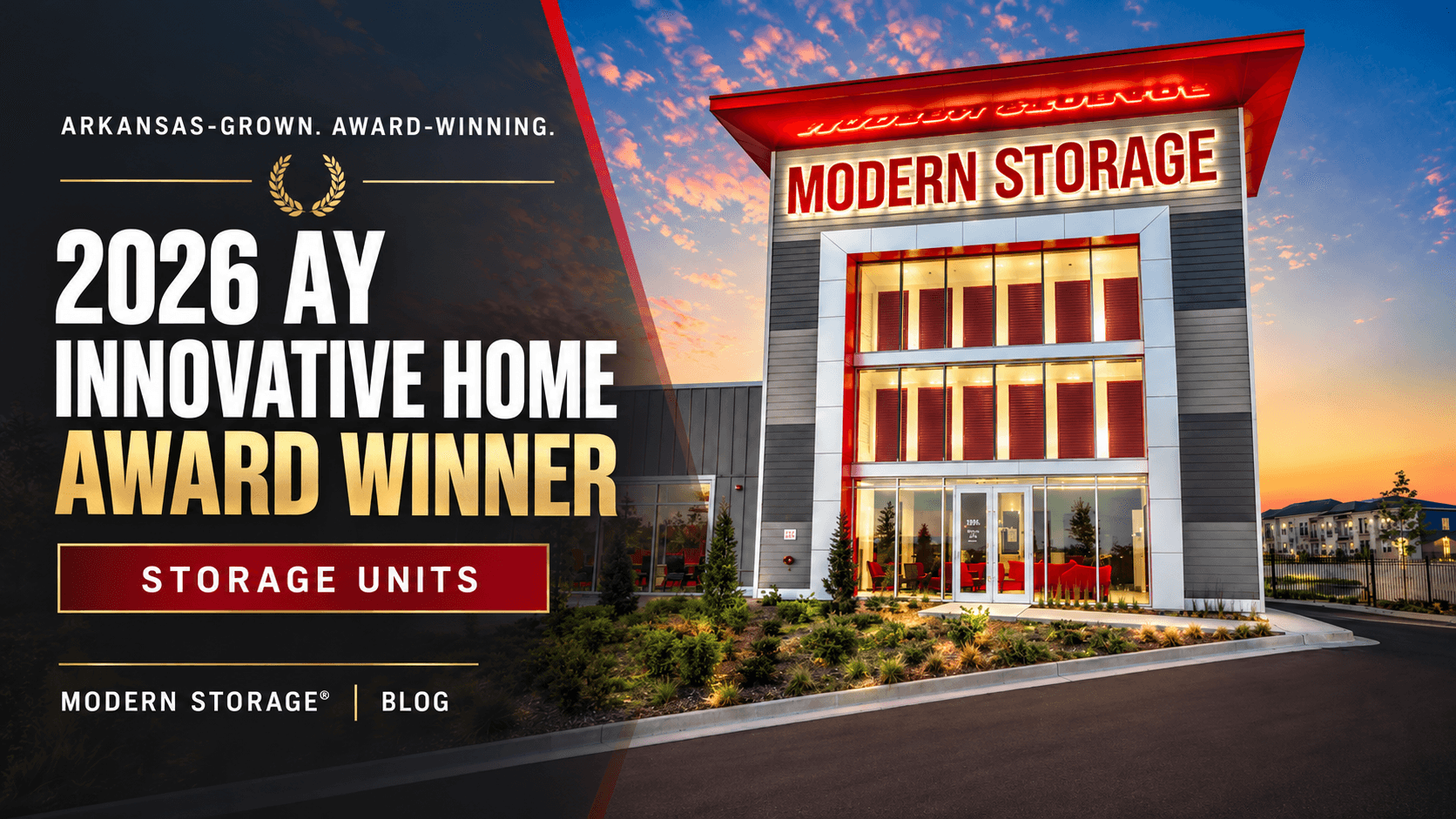 Modern Storage named winner of the Storage Units category in the 2026 AY Innovative Home Awards