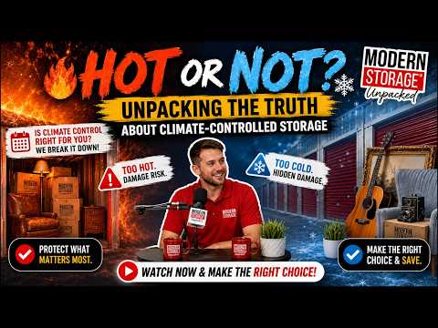 HOT or NOT? 🔥❄️ Unpacking the Truth About Climate-Controlled Storage | Modern Storage® Unpacked