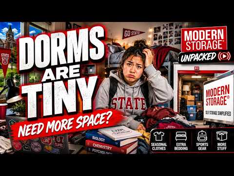 🎒 Student Chaos: Why Dorm Life Needs Storage! | Modern Storage® Unpacked
