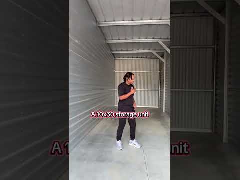 Dancing through life, more like dancing through storage unit sizes🕺🏻 #modernstorage